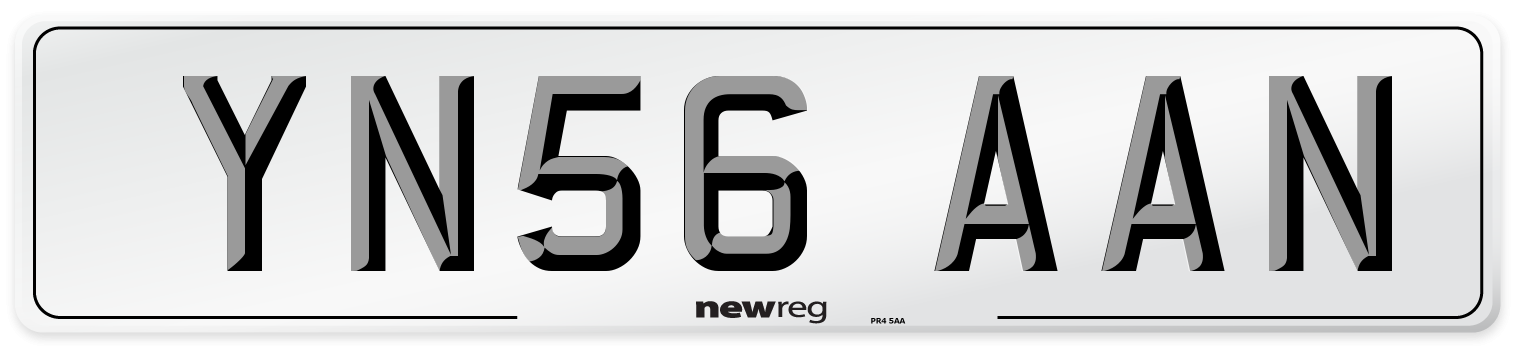 YN56 AAN Number Plate from New Reg
